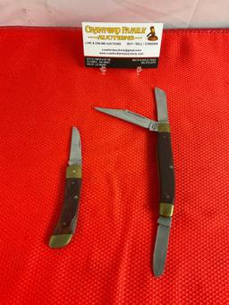 2 pcs Vintage Sears Craftsman U.S.A. Folding Steel Pocket Knives No. 95231 & 95824. See pics.