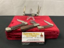 4x Folding Pocket Knives, Pair of Schrade Uncle Henry Knives, Buck stockman 303, Barlow Mini Trap...