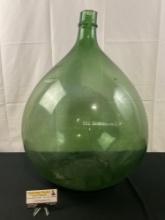Massive Japanese Blown Glass Float, Light Green in color, some wear