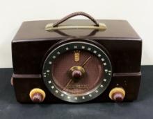 Zenith 1950s Am/Fm Tube Radio - 15"x8"x8", Working