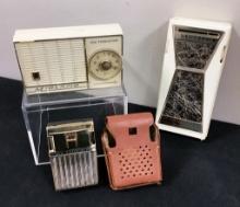 3 Vintage Transistor Radios - Arvin, Realtone 6 & Midland Ten