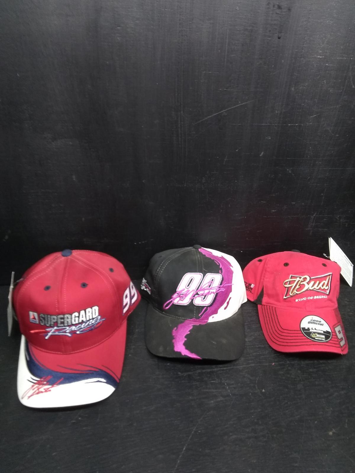 Collection of (3) Nascar Themed Hats NWT