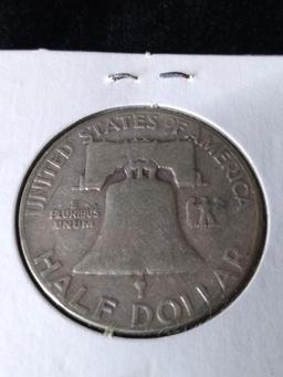 Coin-1953 Benjamin Franklin Half Dollar