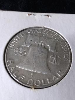Coin-1958 Benjamin Franklin Half Dollar