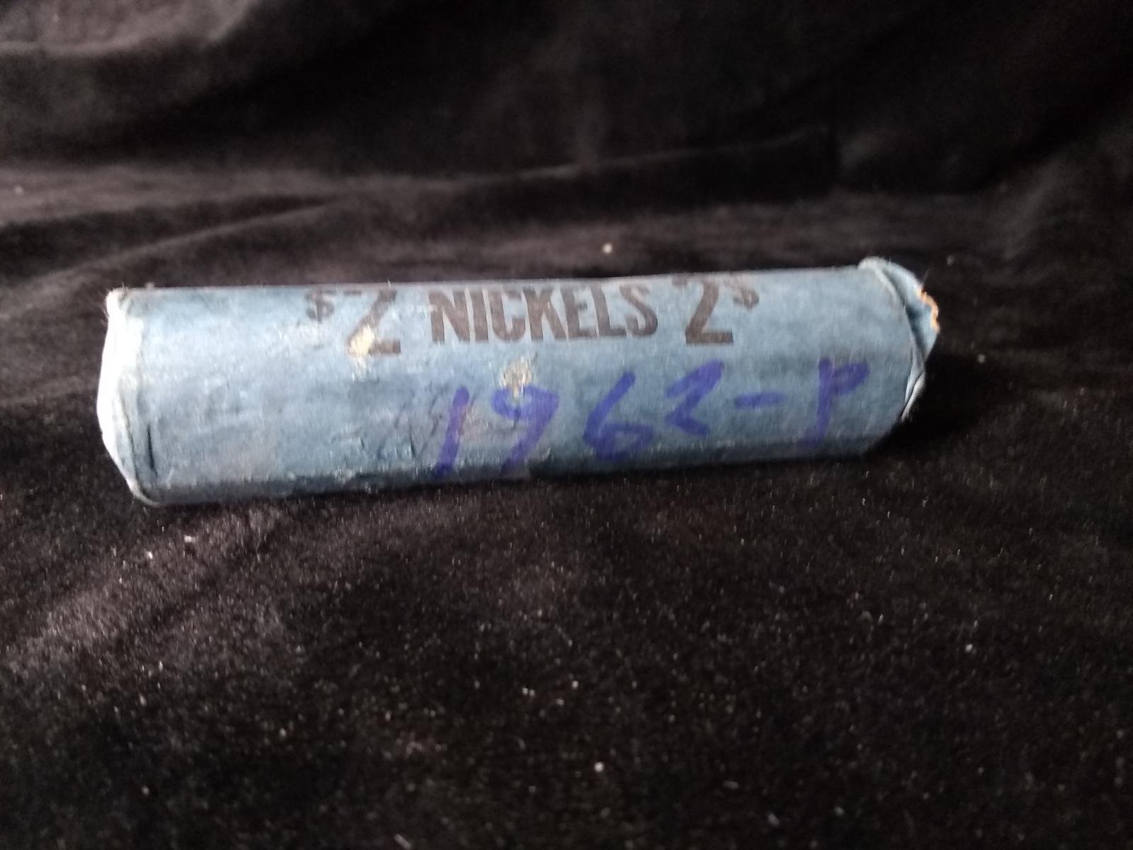 Coin-Roll 1962P Nickels