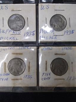 Coin-Collection 10 1935 Buffalo Head Nickels