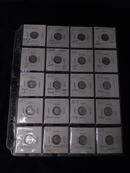 Coin-Collection 20 1950s 1960s Dimes