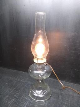 Glass Oil Lamp Converted