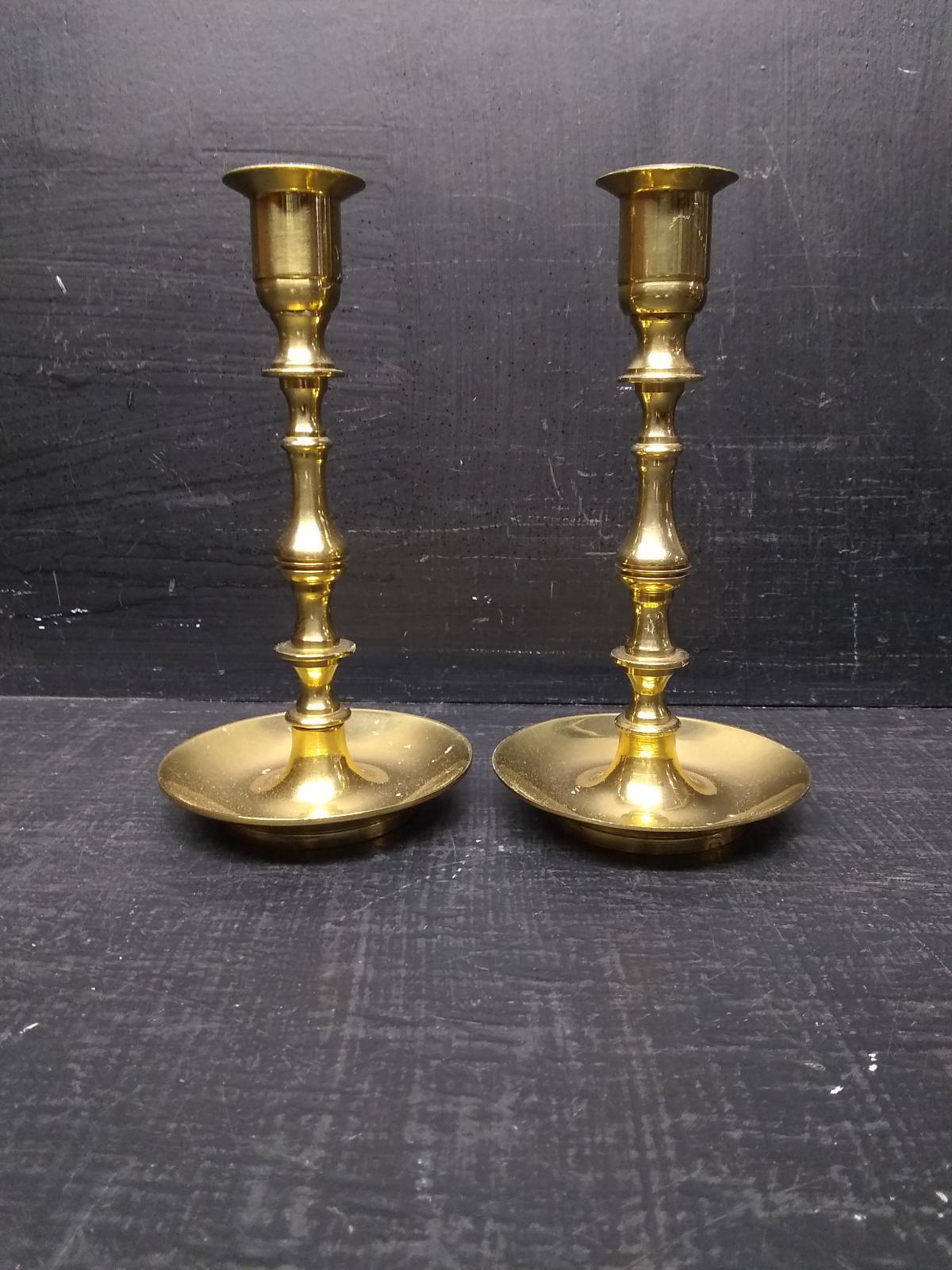 Pair Brass Candlesticks