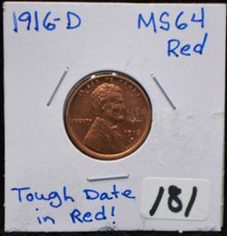 HIGH GRADE 1916-D LINCOLN PENNY