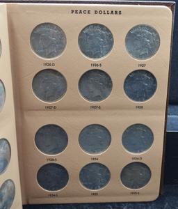 COMPLETE SET OF HIGH GRADE PEACE DOLLARS