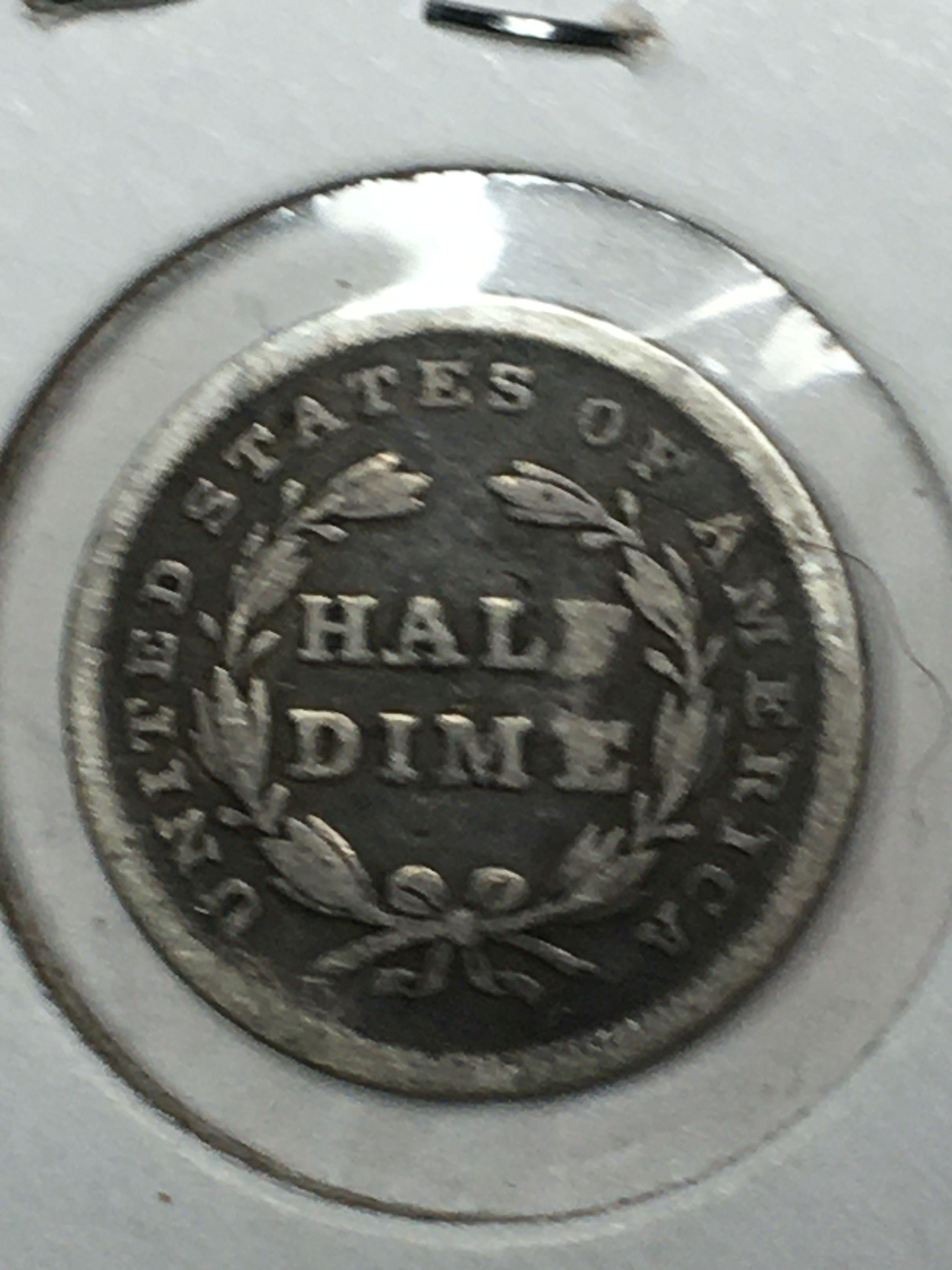 Seated Half Dime High Grade 1838 Error Off Strike Better Grade Wow Coin