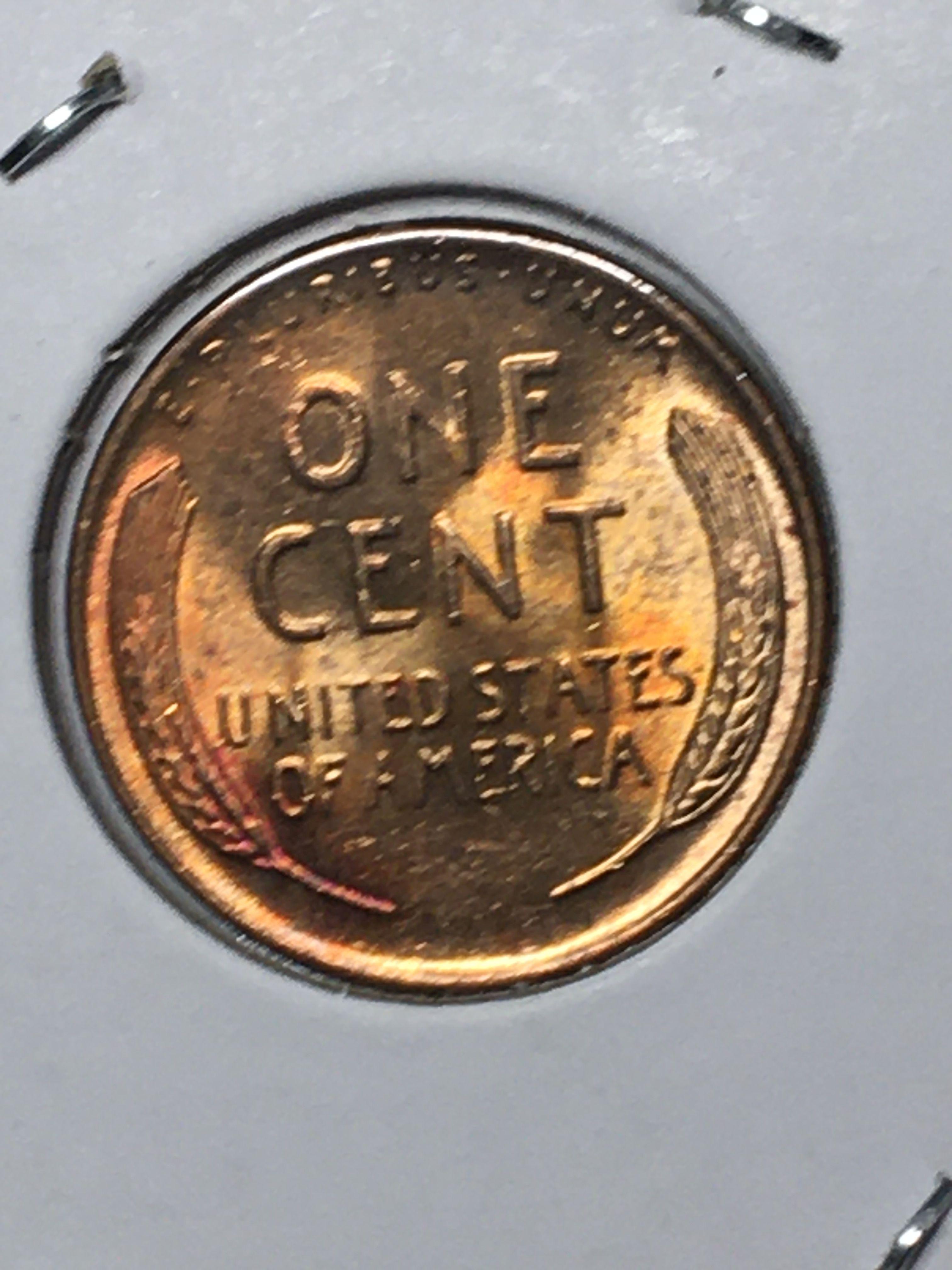 Lincoln Wheat Cent 1953 D Gem Red Rianbow W O W Coin