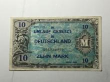 1944 German Military 10 Mark Script