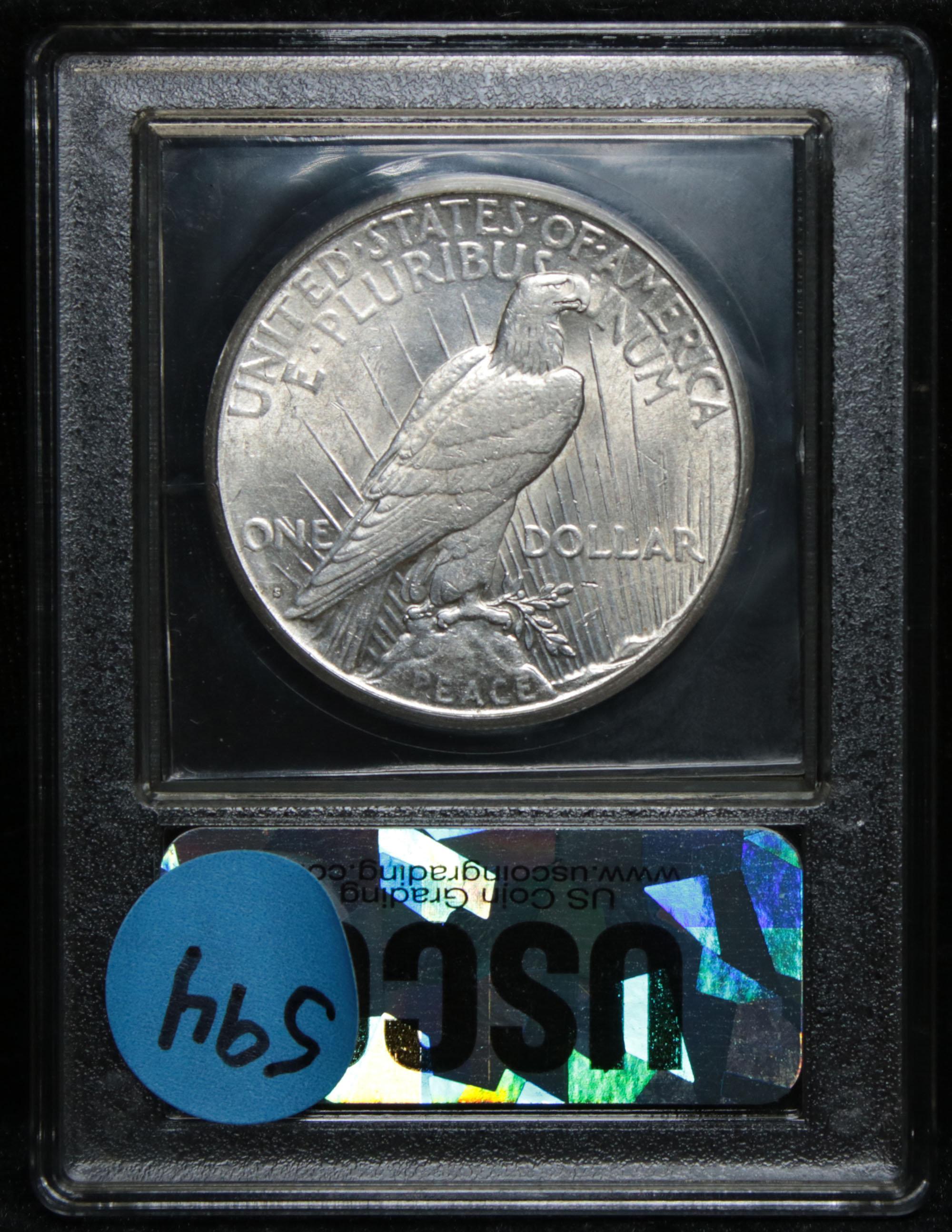 ***Auction Highlight*** 1924-s Peace Dollar $1 Graded Select+ Unc by USCG (fc)