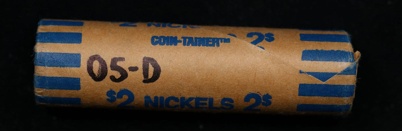 BU Shotgun Jefferson 5c roll, 2005-d 40 pcs Coin-Tainer $2 Nickel Wrapper