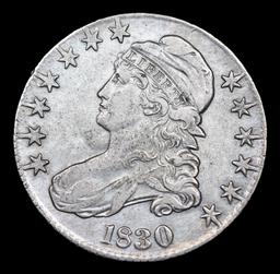 1830 Capped Bust Half Dollar 50c Graded xf40 By SEGS