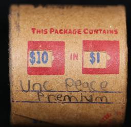 *EXCLUSIVE* Hand Marked "Unc Peace Premium," x10 coin Covered End Roll! - Huge Vault Hoard  (FC)