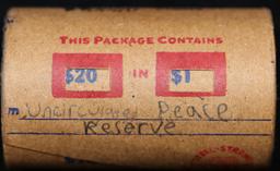 High Value! - Covered End Roll - Marked "Unc Peace Reserve" - Weight shows x20 Coins (FC)