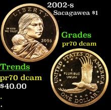 Proof 2002-s Sacagawea Dollar $1 Grades GEM++ Proof Deep Cameo