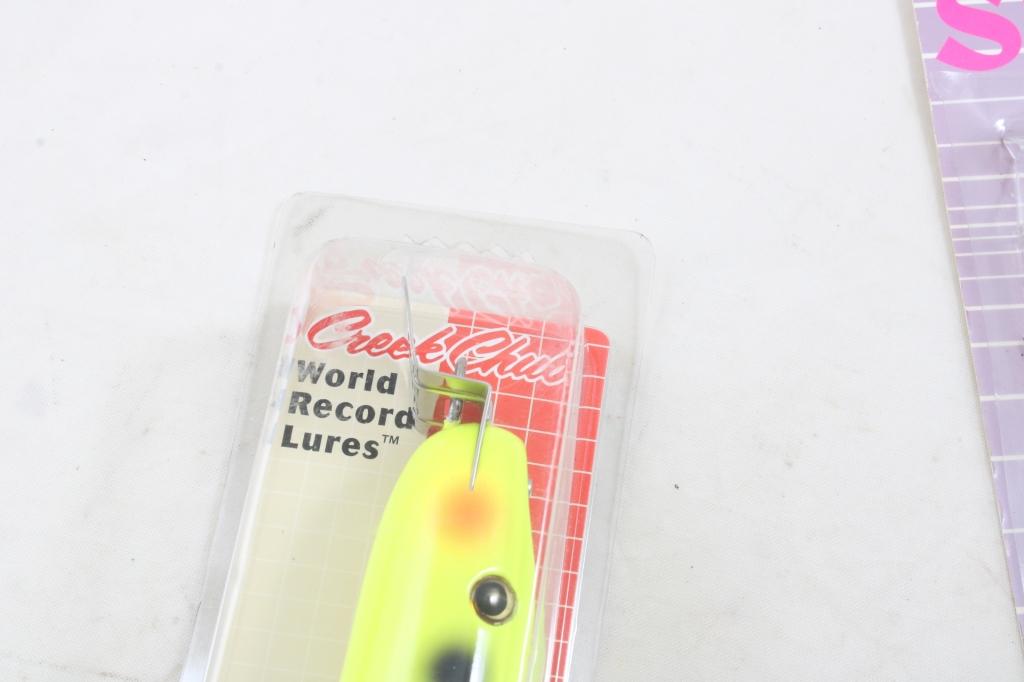 4 New Large Fishing Lures Creek Chub Jointed Pikey