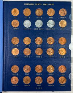 Complete 66-piece set of uncirculated 1941-1964 U.S. Lincoln cents