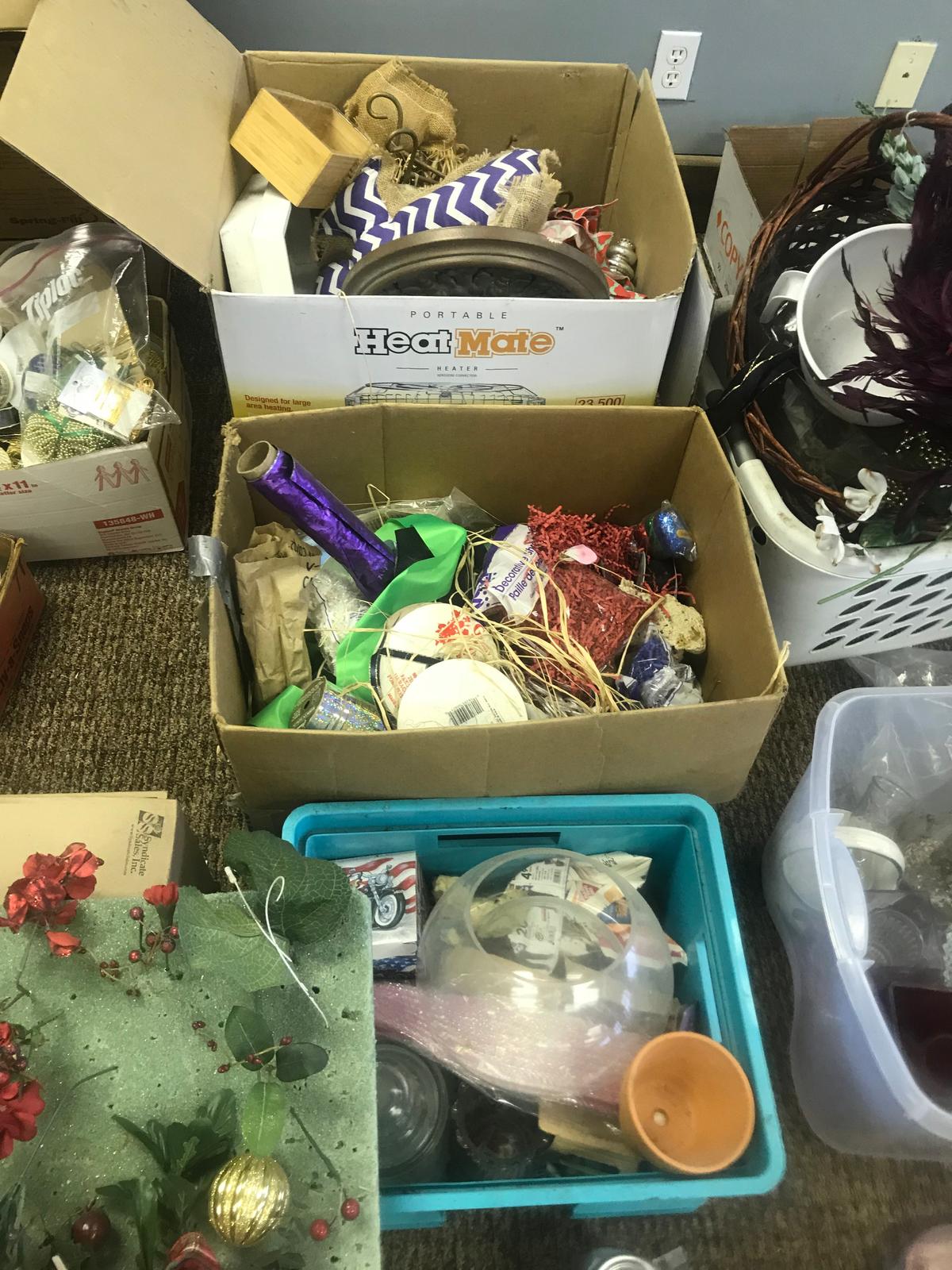 3 Boxes Of Floral Arranging Supplies