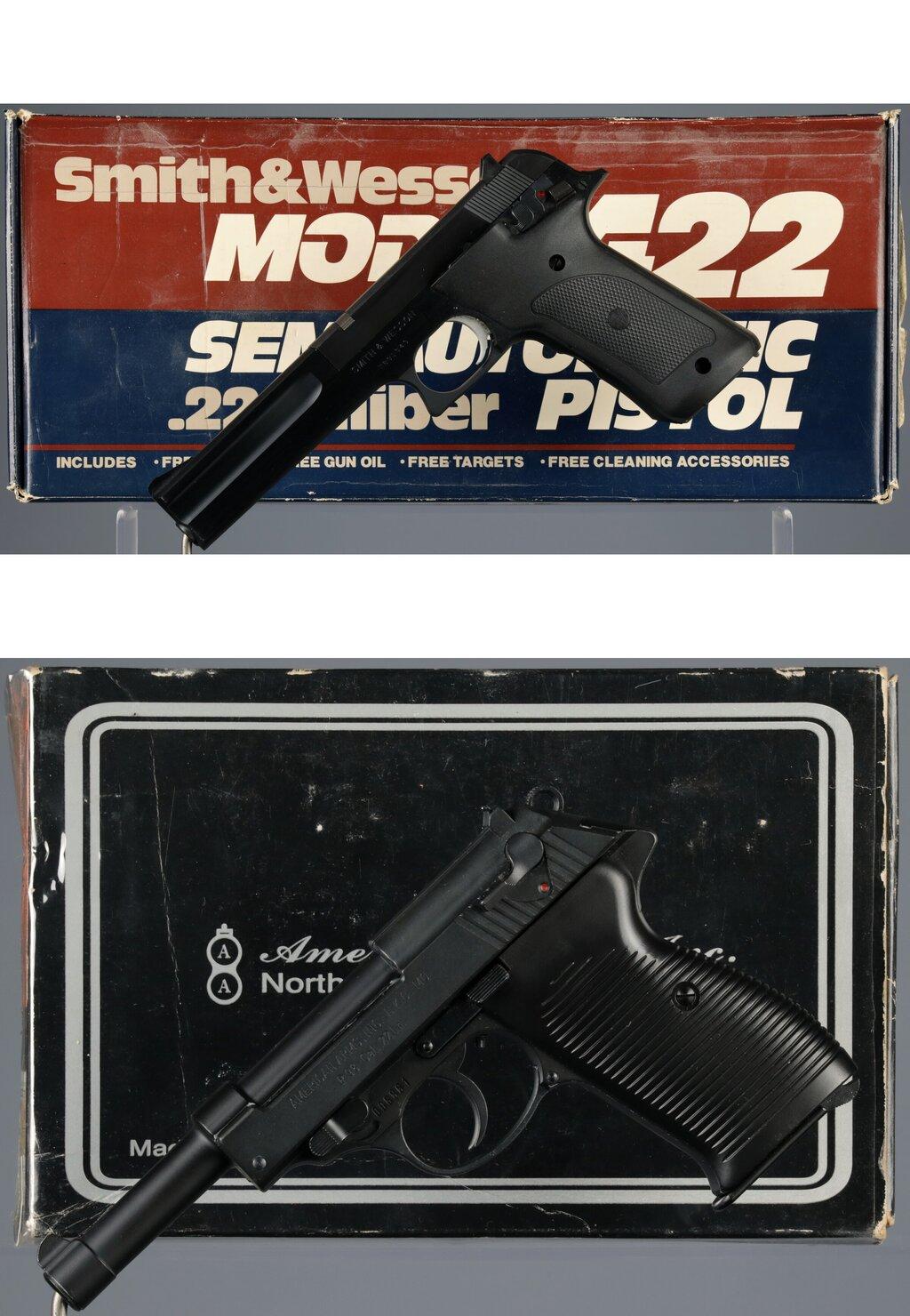 Two Semi-Automatic Pistols with Boxes