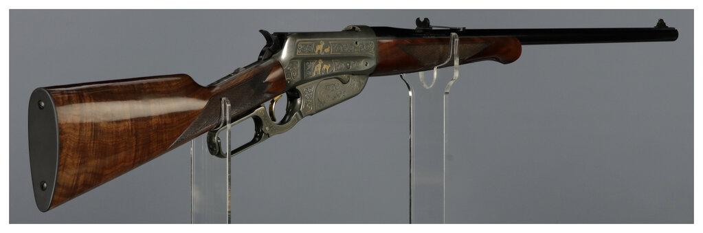 Engraved Winchester Model 1895 High Grade Lever Action Rifle
