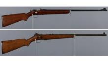 Two Winchester Bolt Action Rimfire Rifles