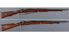 Two Swedish Carl Gustaf M1896 Bolt Action Rifles
