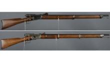 Two Swiss Military Bolt Action Rifles