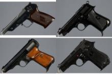 Four Rimfire Pistols