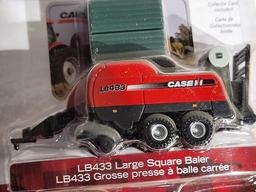 Ertl 1/64 Die Cast Farmall 90 Tractor W/Wing Mower & Case IH LB 433 Large Square Baler (NIB)