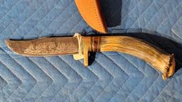 Knife made by Hagore 2011 with sheath #051-11