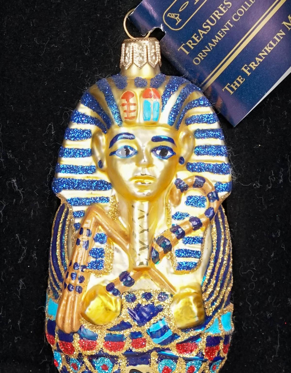 Sarcophagus - Treasures of Tut Ornament Collection - Franklin Mint