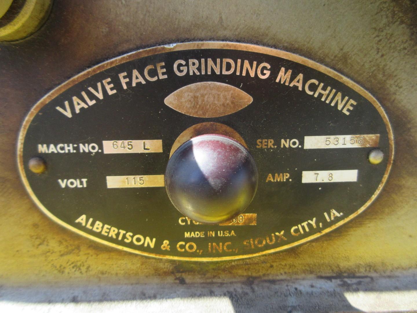 Sioux 645L Valve Face Grinding Machine