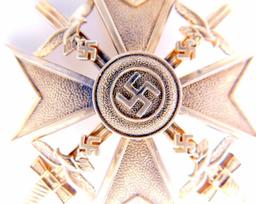 German WWII Condor Legion Gold Spanish Cross With Swords