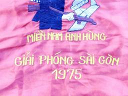 Viet Nam Era Viet Cong VC 1975 Regimental Banner Flag