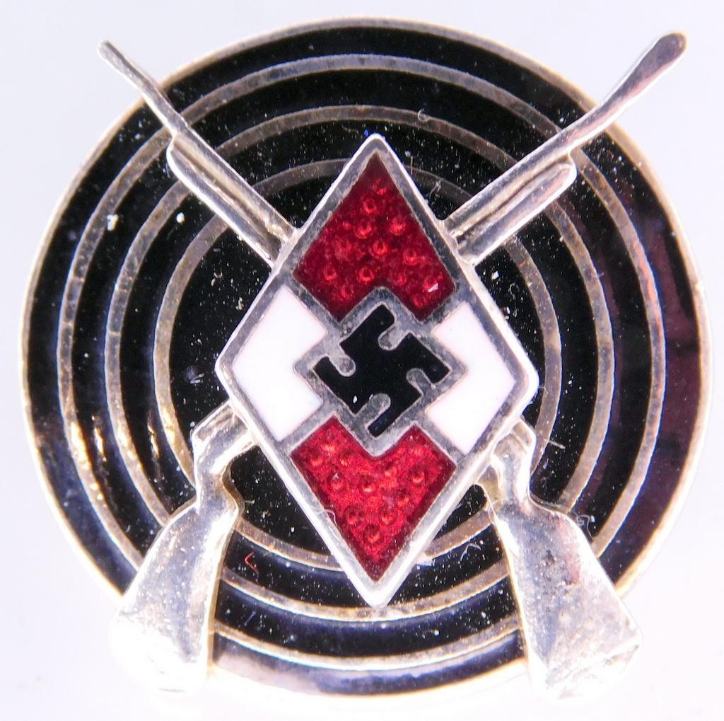 German WWII Hitler Youth HJ Marksman Shooting Award