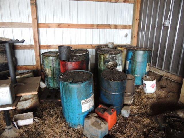 Remaining contents in lien to including tires, scrap metal, parts, waste oi