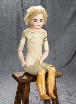 22" German bisque doll with closed mouth by Alt, Beck and Gottschalk. $400/600