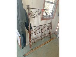 Old Brass Iron Bed Ends & Frame