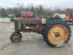 John Deere B Tractor With John Deere Stamped Rear Axle - As Is