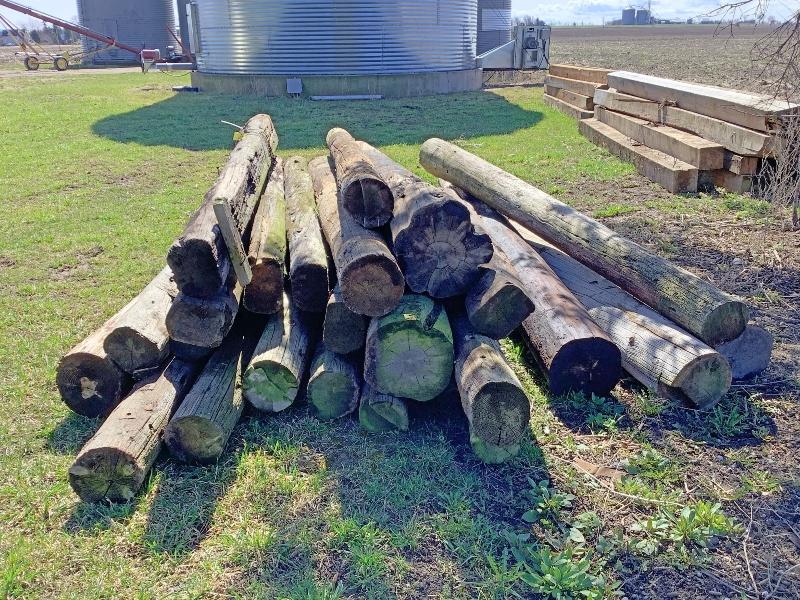 24 Hydro Poles Various Diameters - Mostly 8 - 10'