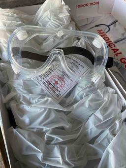 Box of medical goggle. 15 pieces in box