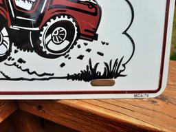 International Harvestor Scout Jeep 4x4 Dealership Embossed License Plate Sign