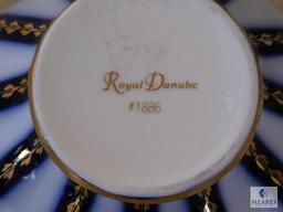 Royal Danube Number 1886 China Lot 4 Teacup & Saucers