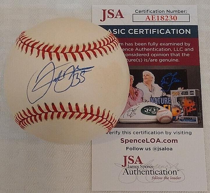Frank Thomas Autographed Signed ROMLB Baseball White Sox Jays Bobby Brown Ball JSA OAL DH
