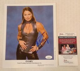 Ivory Autographed Signed JSA 8x10 Photo WWF WWE Divas Attitude Era Right To Censor Wrestling